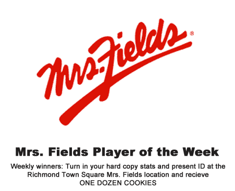 Mrs Field's Player OF THE TOURNEY